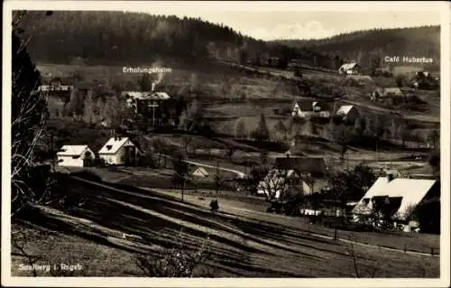Ak Zachełmie Saalberg im Riesengebirge Schlesien, Gesamtansicht