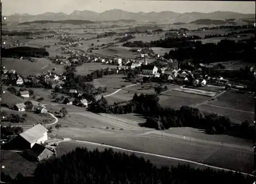 Ak Heimenkirch im Allgäu, Fliegeraufnahme
