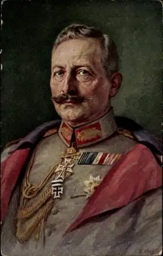 Künstler Ak Kaiser Wilhelm II.