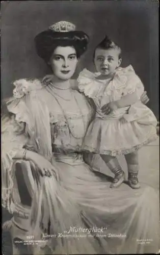 Ak Kronprinzessin Cecilie mit Prinz Wilhelm von Preußen, Liersch 1801
