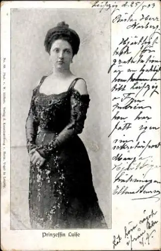 Ak Prinzessin Luise von Österreich Toskana, Portrait