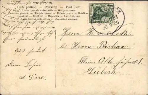 Passepartout Ak Porträt einer jungen Frau