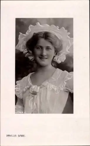 Ak Schauspielerin Phyllis Dare, Porträt