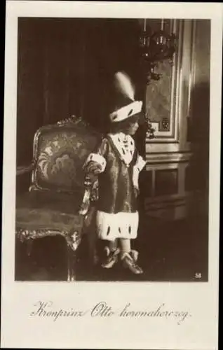 Ak Kronprinz Otto Koronalherzog, Portrait
