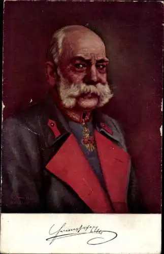 Künstler Ak Swierzy, R., Kaiser Franz Josef I., Porträt