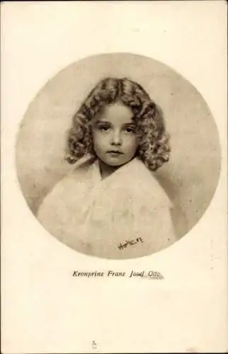 Künstler Ak Kronprinz Franz Josef Otto, Kinderportrait