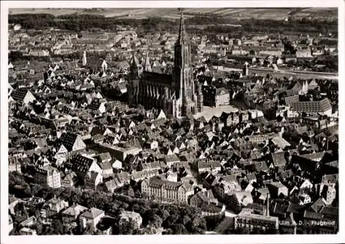 Ak Ulm an der Donau, Panorama, Luftaufnahme
