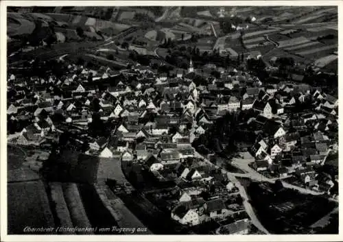 Ak Obernbreit in Unterfranken, Fliegeraufnahme