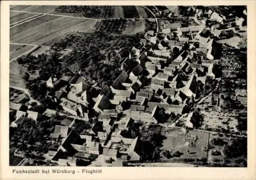 Ak Fuchsstadt Reichenberg in Unterfranken, Luftbild