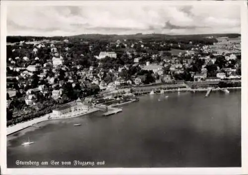 Ak Starnberg am Starnberger See Oberbayern, Fliegeraufnahme