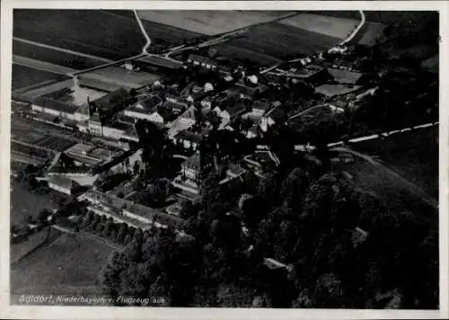 Ak Adldorf Eichendorf in Niederbayern, Fliegeraufnahme