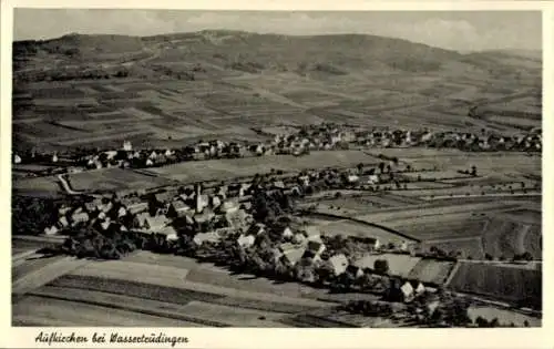 Ak Aufkirchen bei Wassertrüdingen Gerolfingen in Mittelfranken Bayern, Luftaufnahme, ländliche La
