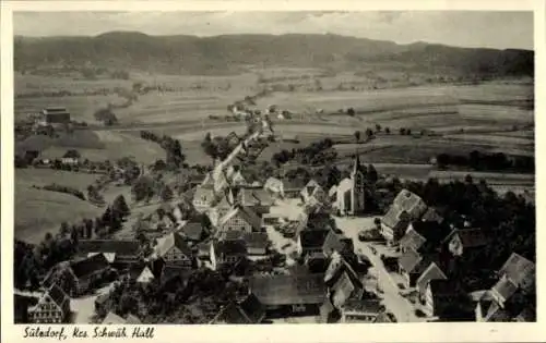 Ak Sulzdorf Schwäbisch Hall in Württemberg, Luftaufnahme