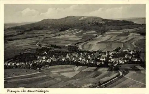 Ak Röckingen in Mittelfranken, Fliegeraufnahme