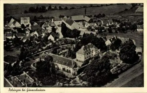 Ak Polsingen in Mittelfranken, Luftaufnahme von Polsingen, Wohnhäuser, Landschaft