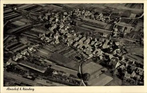 Ak Almoshof Nürnberg in Mittelfranken, Fliegeraufnahme