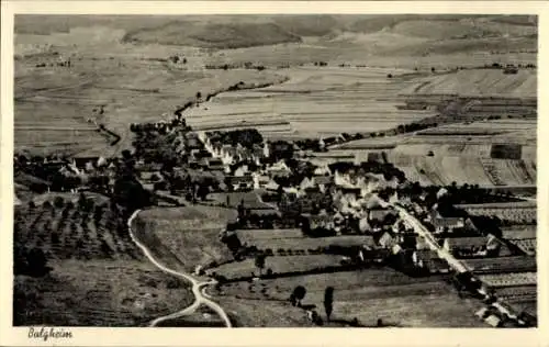 Ak Balgheim bei Spaichingen, Luftaufnahme von  landwirtschaftliche Flächen und Gebäude