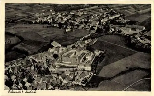 Ak Lichtenau in Mittelfranken, Fliegeraufnahme