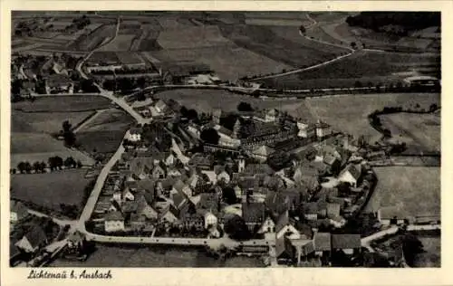 Ak Lichtenau in Mittelfranken, Fliegeraufnahme