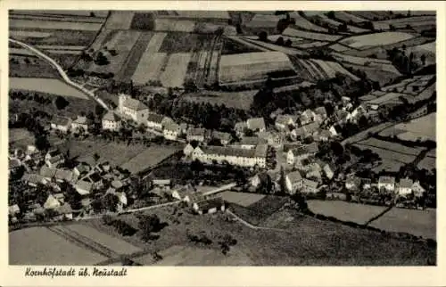 Ak Kornhöfstadt Scheinfeld Mittelfranken, Fliegeraufnahme
