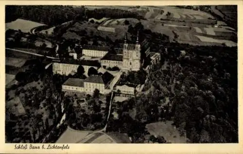 Ak Bad Staffelstein am Main Oberfranken, Schloss Banz, Luftaufnahme