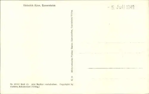Ak Eussenheim Eußenheim in Unterfranken, Luftbild