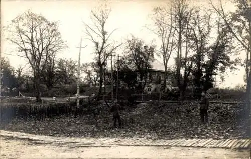 Foto Ak Steinsel Ostpreußen, Pfarrhaus
