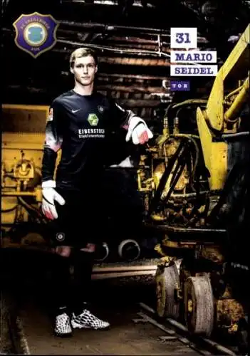 Autogrammkarte Fußballer Mario Seidel, FC Erzgebirge Aue, Autogramm
