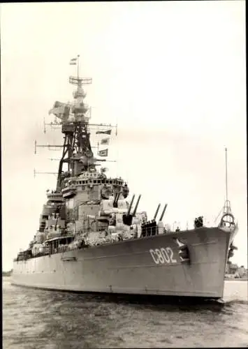Foto Ak Niederländisches Kriegsschiff, C 802, Hr. Ms. de Zeven Provincien