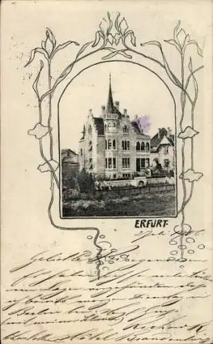 Passepartout Ak Erfurt in Thüringen, Villa