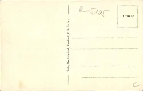 Ak Vieselbach Erfurt in Thüringen, Gesamtansicht, Kirche, Post, Sparkasse mit Kriegerdenkmal