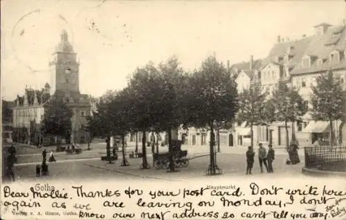 Ak Gotha in Thüringen, Hauptmarkt