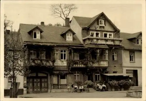 Ak Leutenberg in Thüringen, Pension L. Schmidt