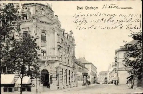 Ak Bad Kissingen Unterfranken Bayern, Kurhausstraße