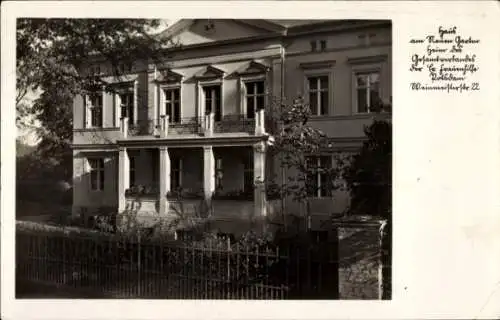 Ak Potsdam in Brandenburg, Haus am Neuen Garten, Heim des Gesamtverbandes der Ev. Frauenhilfe