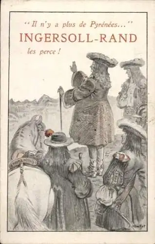 Künstler Ak Cie. Ingersoll-Rand, 33 Rue Reaumur, Paris, Perforation Mecanique