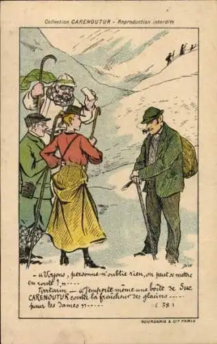 Künstler Ak Collection Carenoutur, Reklame
