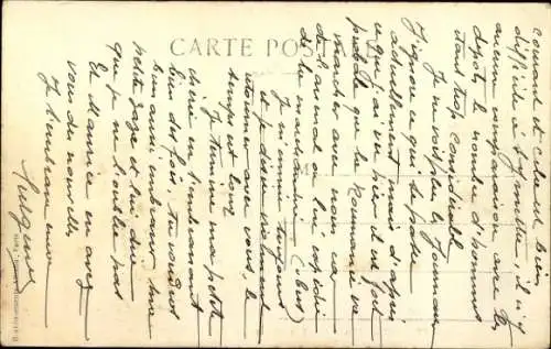 CPA Types et Costumes d'Auvergne, Scene Champetre