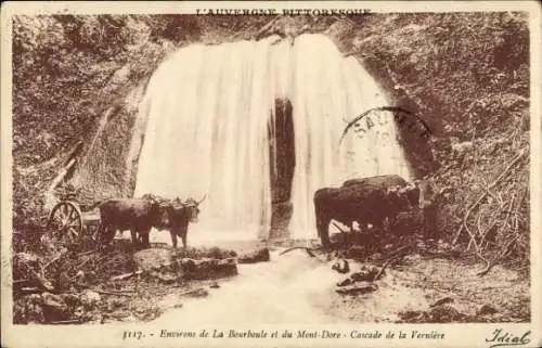 CPA Auvergne, Mont Dore, Cascade de la Verniere