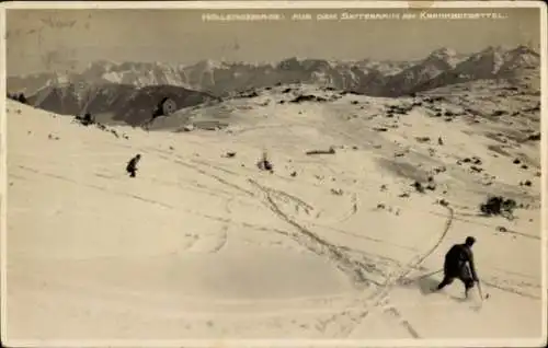 Ak Österreich, Höllengebirge, Skiterrain am Kranabetsattel