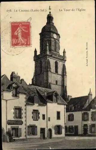 Ak Le Croisic Loire Atlantique, La Tour de l'Eglise, Typische Architektur,  aus Frankreich