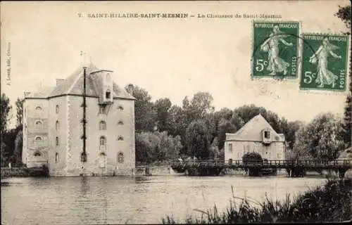 Ak Saint Hilaire Saint Mesmin Loiret, La Chaussee de Saint Mesmin