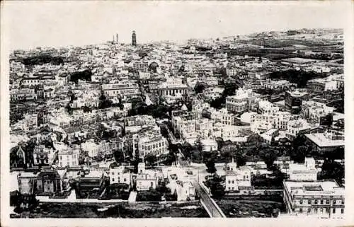 Ak Santa Cruz de Tenerife Teneriffa Kanarische Inseln Spanien, Luftaufnahme von  detaillierte Sta