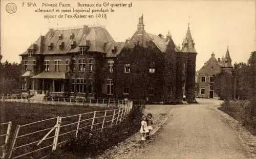 CPA Nivezé Spa Wallonie Liège, Farm, Bureaux