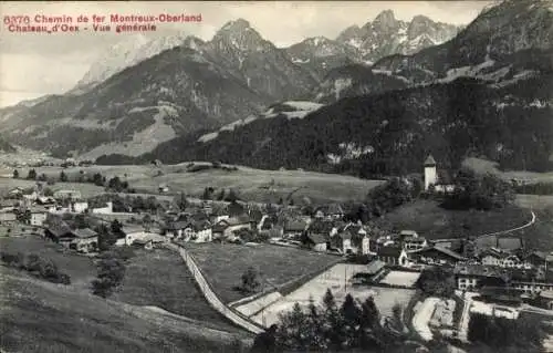 CPA Château d'Œx Oex Canton de Vaud Suisse, Gesamtansicht