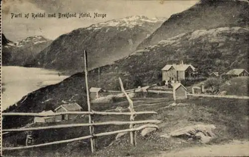 Ak Røldal Röldal Norwegen, Hotel Breifond, Landschaft, Berge, Fjord, 