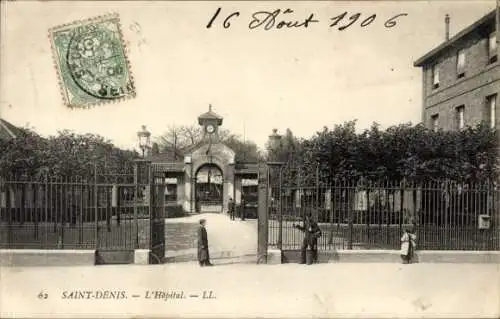 CPA Île Saint Denis Seine Saint Denis, Hôpital
