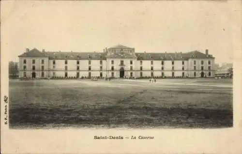 CPA Île Saint Denis Seine Saint Denis, Kaserne