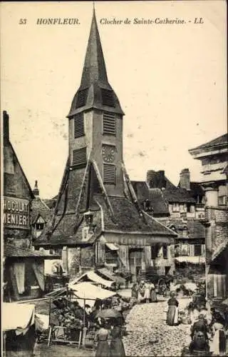 Ak Honfleur Calvados, Clocher de Sainte-Catherine
