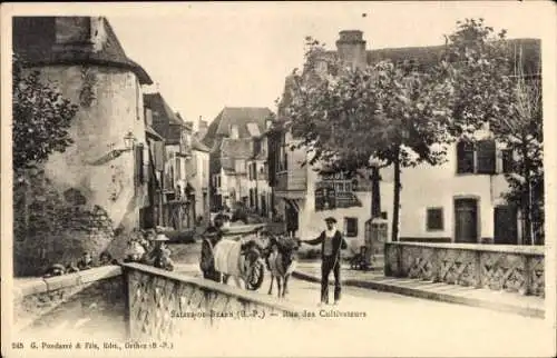 CPA Salies de Béarn Pyrénées Atlantiques, Rue des Cultivateurs